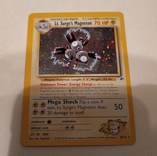 Pokémon Lt. Surge's Magneton Gym Heroes Holo Rare 1st Ed 8/132 2000 70 HP