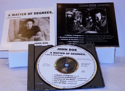John Doe -  A Matter Of Degrees A Shot and Three Beers Pr ** Free Shipping**