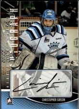 2012-13 In The Game Heroes and Prospects #A-CG Christopher Gibson Autographs