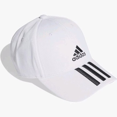 Adidas Baseballkappe BBALL 3S CAP CT FQ5411 Weiß/Schwarz Verstellbar