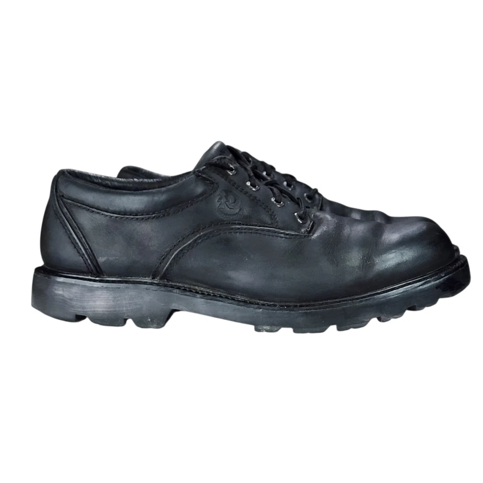 Dunham Ruggards Zapatos Talla 10D Hombres Negros Impermeables Oxfords Ropa de Trabajo Cuero LEER Foto 2 de 4