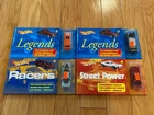 Lot of 4 Hot Wheels Books Street Power Legends Racers Vintage 2002 W/Cars NEW