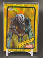 2025 Topps Chrome Marvel Vulture #5 Yellow Lava Refractor