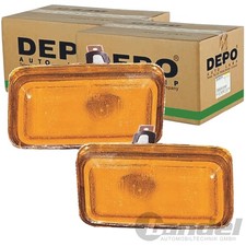2X DEPO BLINKER ORANGE VORNE PASSEND FÜR AUDI 80 90 CABRIOLET COUPE QUATTRO