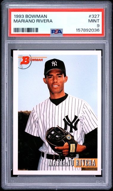 1993 BOWMAN #327 MARIANO RIVERA PSA 9 YANKEES HOF