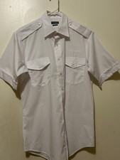 Van Heusen Men's Aviator Pilot Dress Shirt Short Sleeve Size 16