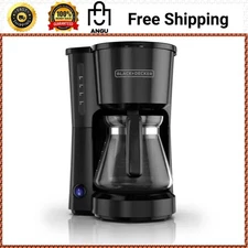 4-in-1 5-Cup Coffee Maker Drip Brewer Compact Single Serve Hot Coffee Pot
