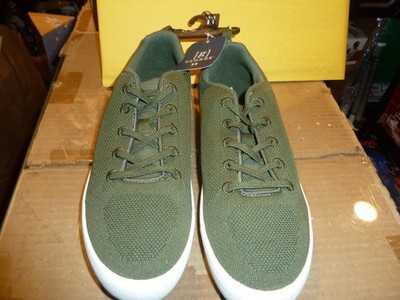 George GE Knit Sneaker Olive,  Lace Up Low Top Non-marking Men's, New, 11
