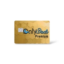 OnlyDads Premium Gold Credit Card Sticker Debit Skin Decal Cover