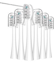 Replacement Flossing Toothbrush Heads with Covers for Waterpik Sonic Fusion 6PK