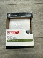 Delta 77535-BL Ara Wall Mounted Single Robe Hook, Matte Black