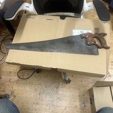 Vintage HENRY DISSTON D8 Phila 26" Rip SAW 5 TPI with etch 
