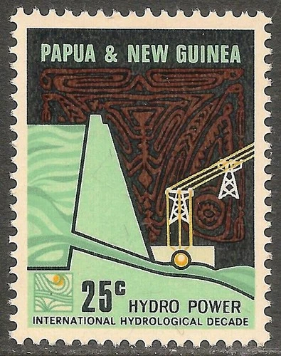 Papua New Guinea #244 (A52) VF MNH - 1967 25c Hydroelectric Power