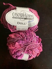 2 Balls Cascade Yarns Dolly Pink Cotton/Acrylic/Nylon Super Bulky