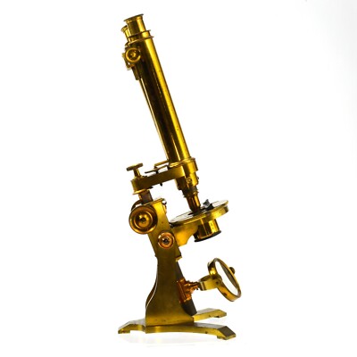 A Charles Baker Signed Compound Binocular Microscope London England c 1870's