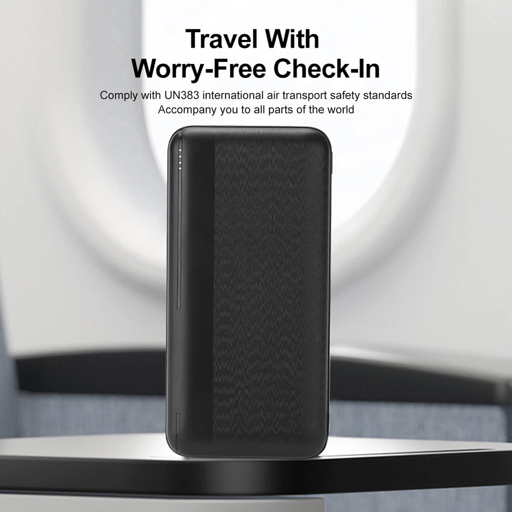 20000mAh Fast Charging Power Bank Portable External Battery Pack 5V 2A  