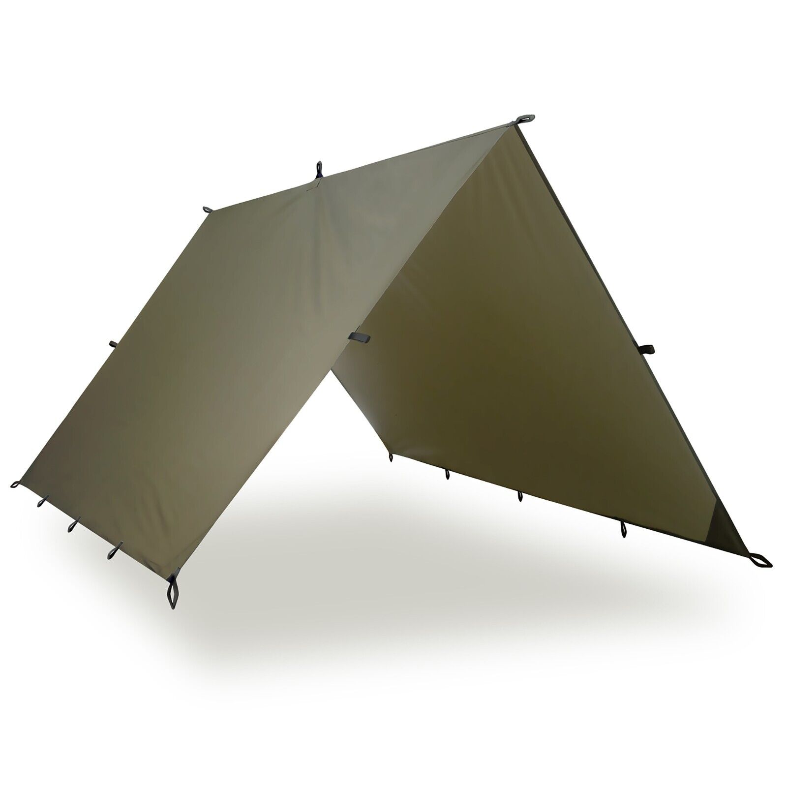 AQUAQUEST Guide Ultralight 10x10 Camping Tarp - Waterproof, Olive Drab, Outdoors