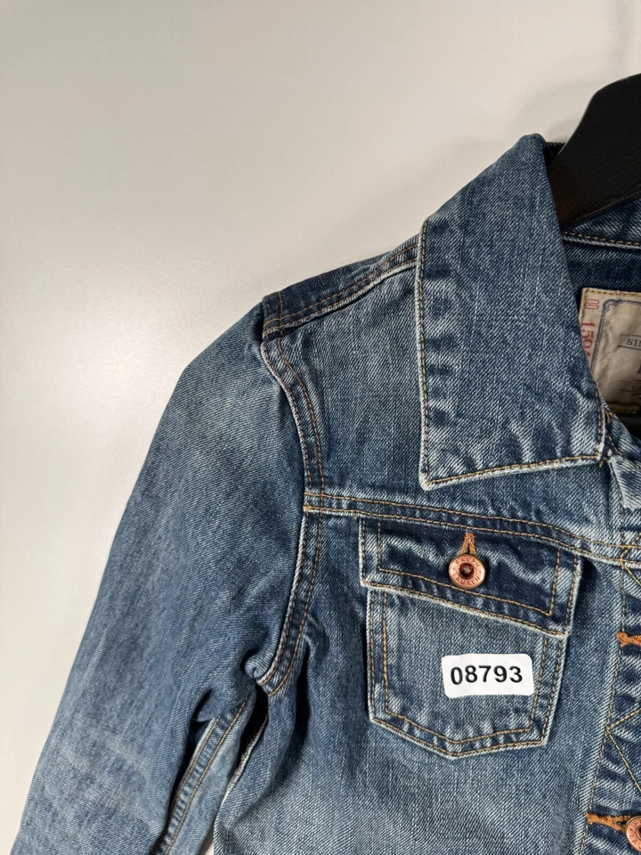 Chaqueta de Camionero Ralph Lauren Unisex Niño Denim Lavado Medio Jeans Azul Talla M 15.5x16 Foto 4 de 4