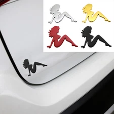 Metal Nude Beauty Emblem Car Fender Side Rear Trunk Badge Universal Sticker