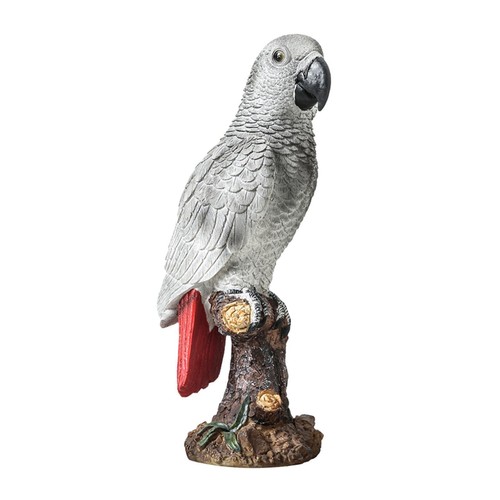 Papagei Figur süße Souvenir Garten Statue für Tisch Bücherregal Wohnzimmer - Bild 2 von 7