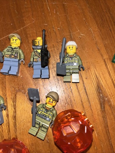 6 Volcano Explorers Lot  Plus 4 Volcanic Rocks City LEGO® Minifigure Figure - Picture 3 of 6