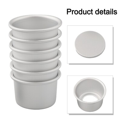 Erstellen Sie einzigartige Desserts mit 2'' Mini Kuchenform abnehmbarer Boden 6er Set