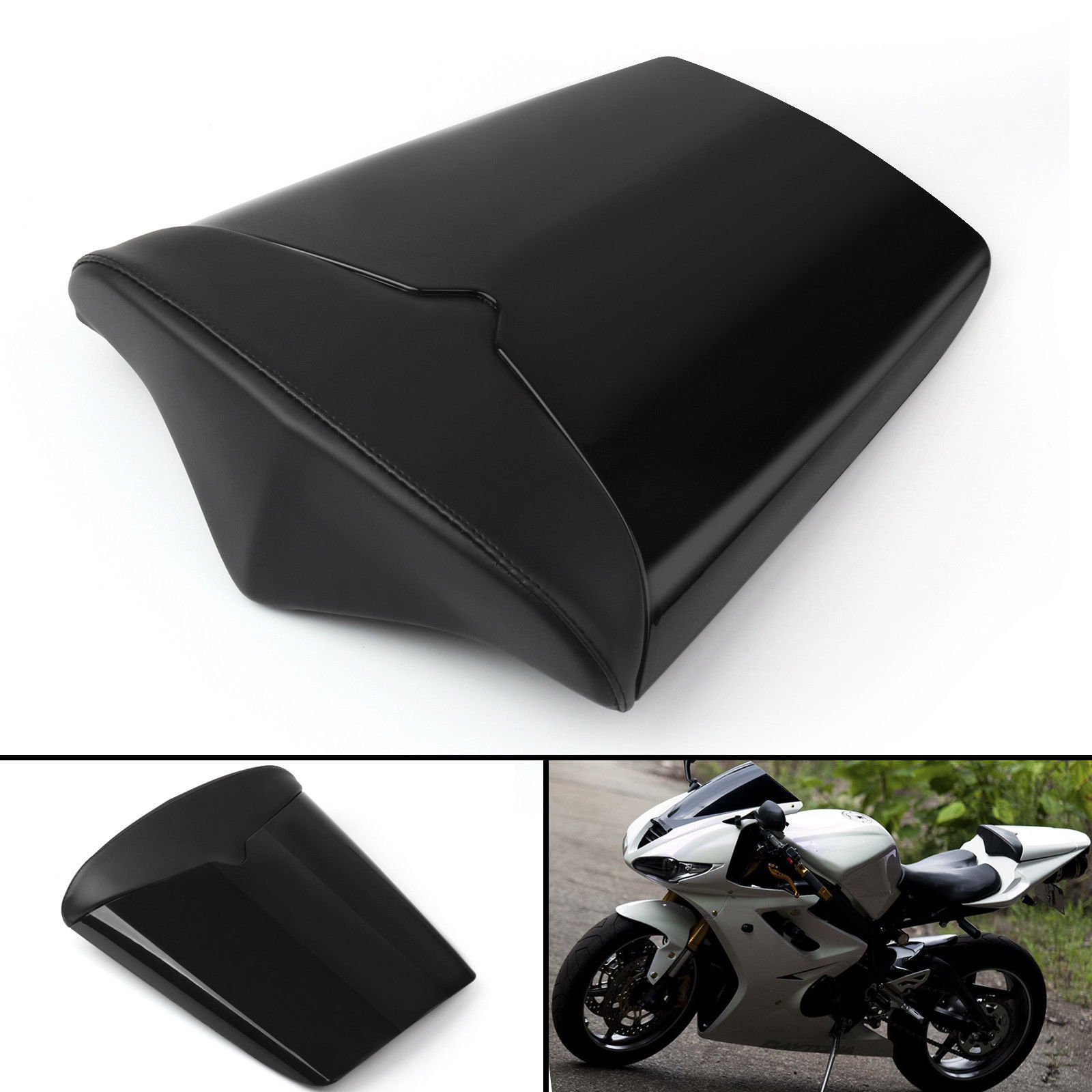 Capot de selle Triumph Daytona 675 noir avec finition vernie haute brillance