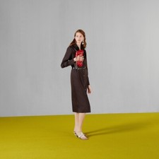 Gucci GG Viscose Dress Dark Brown Camel- With Tags- RRP$5,100 AUD