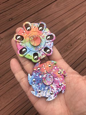 Newest Style 2 pcs/set Fidget Toy Small Hand Spinner US Seller, Colorful