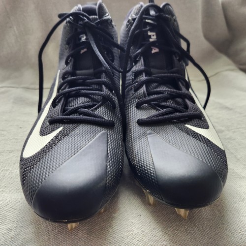 Nike Football Cleats Mens 11 Alpha Menace Pro Mid TD P Black AJ6604-004 - Picture 2 of 12