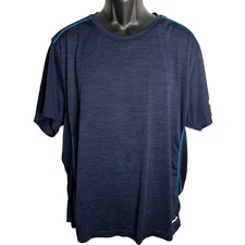 And 1 Athletic Short Sleeve T Shirt XL Blue Moisture Wicking Crewneck Knit