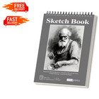 Premium 120gsm Sketch Book - 9"x12" Spiral Bound Drawing Pad 1 Pack of 100 Sh.