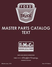 1964 - 1972 Ford Truck Parts Text Illustrations Catalog Set