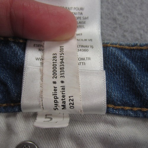 Polo Ralph Lauren Shorts Girls Youth L 12-14 Blue Denim Cotton Distressed Logo - Picture 12 of 15