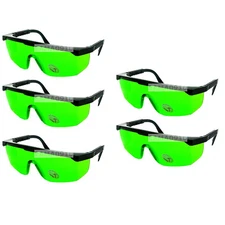 5pcs Protective Goggles for Violet/Blue 400nm-450nm Laser Safety Glasses