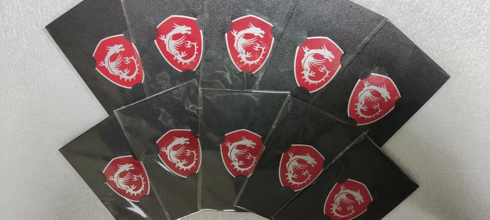 Lot of 10 MSI Sticker Genuine Original MSI Logo Gaming - Image 2 of 4