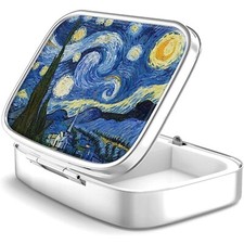 Small Metal Pill Box Container Moisture-proof Medicine Organizer Box Multi-style