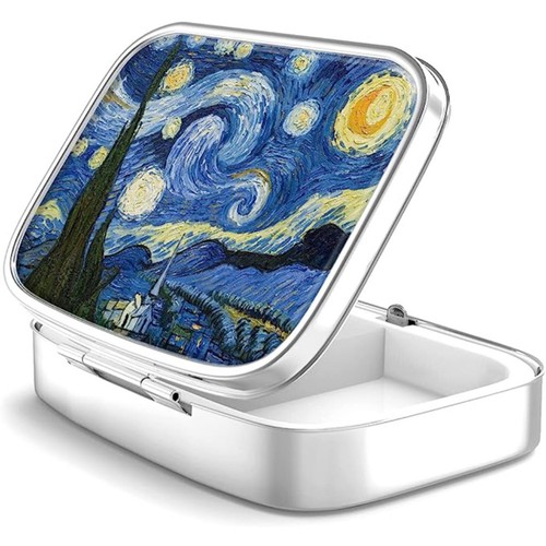 Small Metal Pill Box Container Moisture-proof Medicine Organizer Box Multi-style - Picture 1 of 18