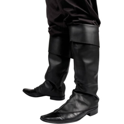 Herren Stiefelstulpen Karneval Piraten Kostüm Zubehör Erwachsene Stulpen Outfit