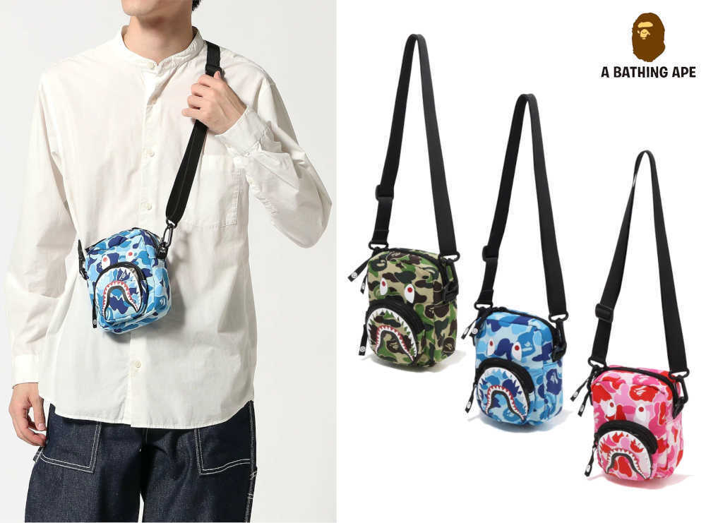 A Bathing Ape Mini Shoulder Bag Crossbody Bag 2024 Model ABC A Bathing Ape Mini Shoulder Bag Crossbody Bag 2024 Model ABC