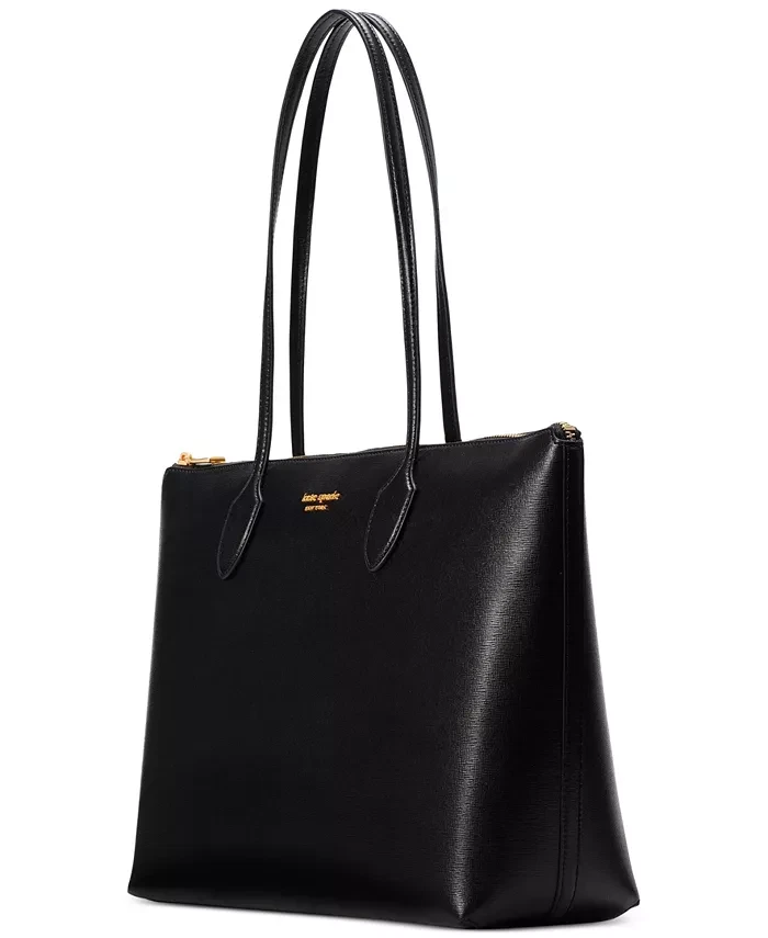 Kate Spade New York Bleecker Saffiano Leather Black, Shopping Bag