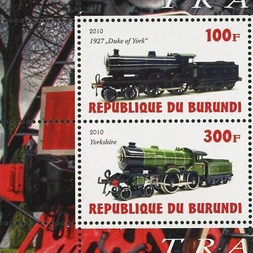 Sello de tren transporte duque de York príncipe negro Yorkshire S/S de 4 MNH Foto 2 de 4