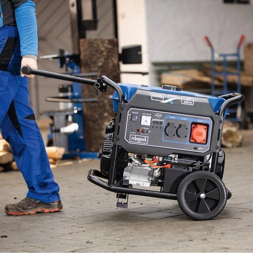 Stromerzeuger benzin stromgenerator 5500w 12,2ps Scheppach sg7100x - Bild 3 von 4