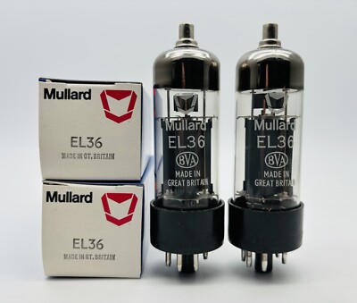 Matched Pair Mullard EL36 6P31S Valves Tubes NOS Boxed | eBay UK