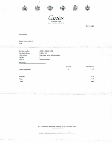 CARTIER C Heart Diamonds 18K White Gold Chain Necklace - N6522 - Picture 2 of 6