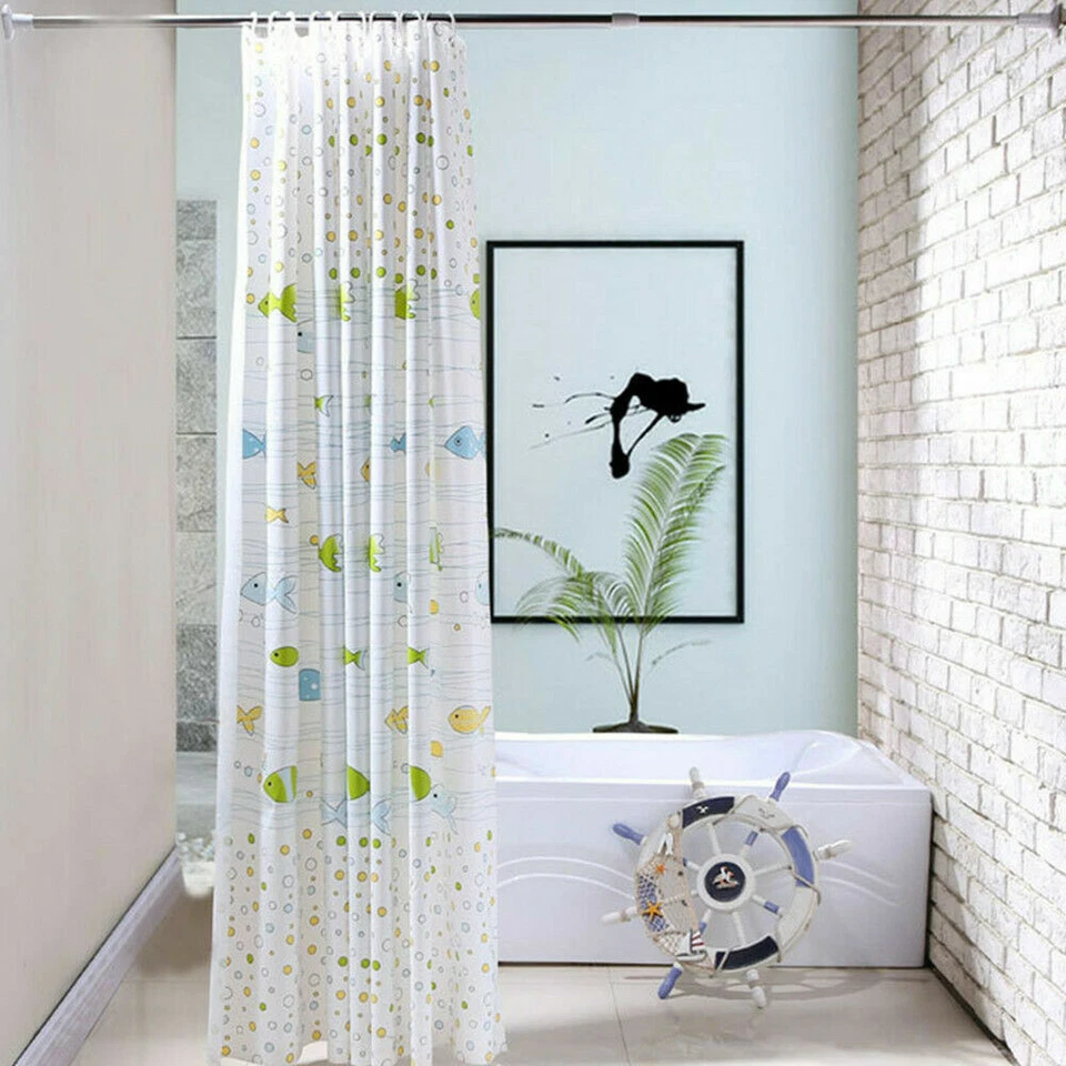 Fisch Muster Duschvorhang PEVA Anti-Schimmel Bad Wasserdicht Badewannenvorhang - Bild 2 von 4