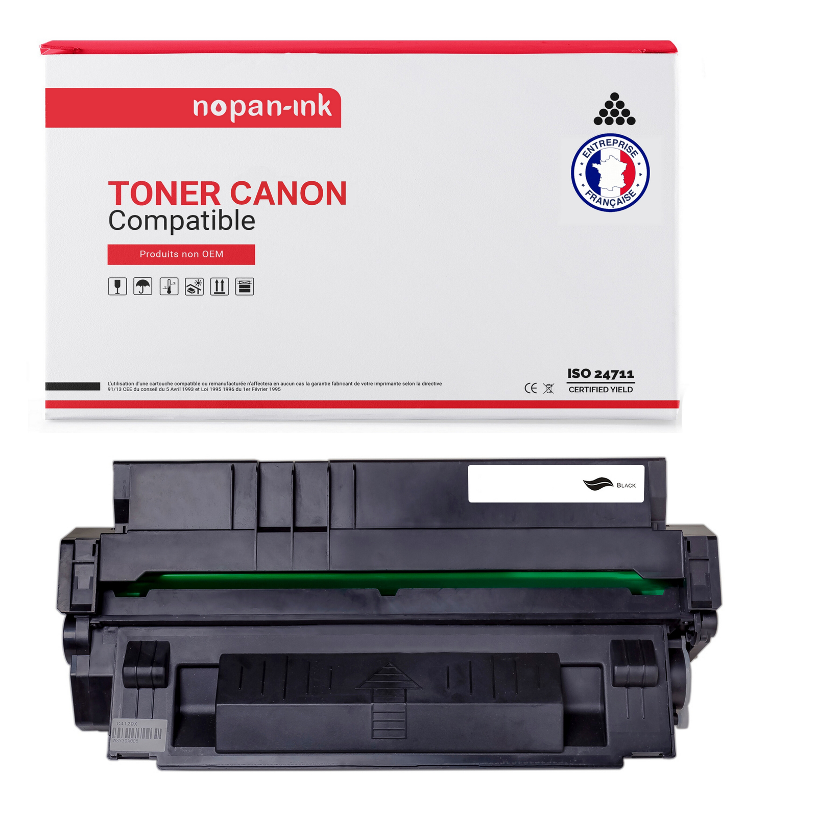 Toner noir EP724 compatible Canon pour imprimante de bureau