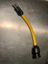 NEMA 5-20P to NEMA L5-20R Flexible Power cord Adapter 1.0 ft