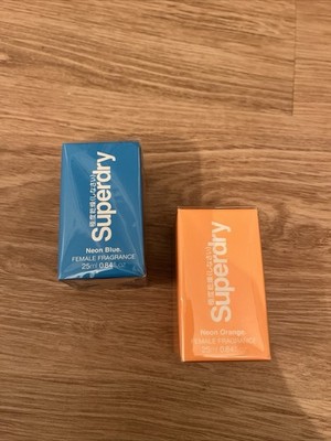 Superdry Neon Blue 25ml & Neon Orange 25ml Set NEU/OVP.