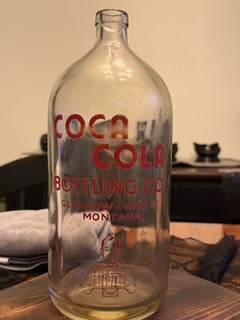 Scarce VINTAGE ANTIQUE SELTZER COCA COLA BOTTLE GLASGOW HAVRE MONTANA